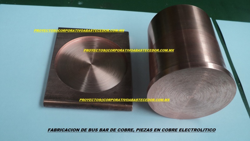 fabricacion de piezas en cobre electrolitico,zapatas de cobre, bus abr de cobre, aisladores epoxicos