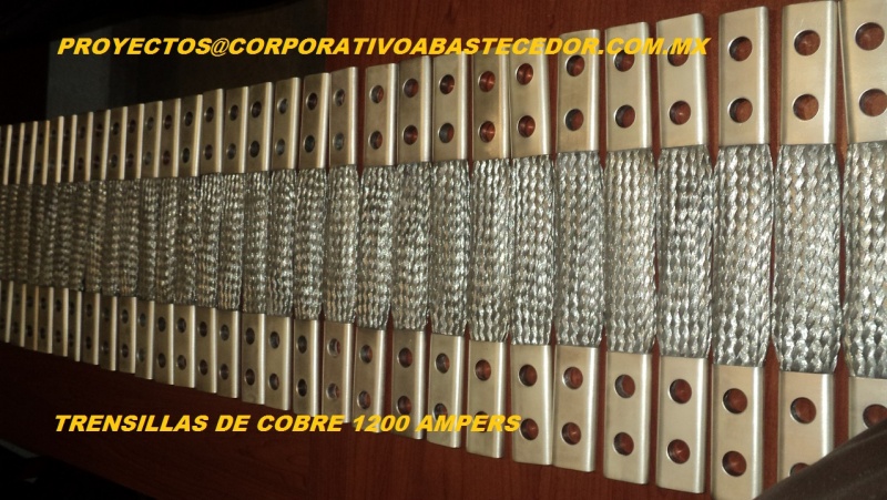 trenza de cobre 1200 ampers,trensillas de cobre,trencillas de cobre,electro puentes,