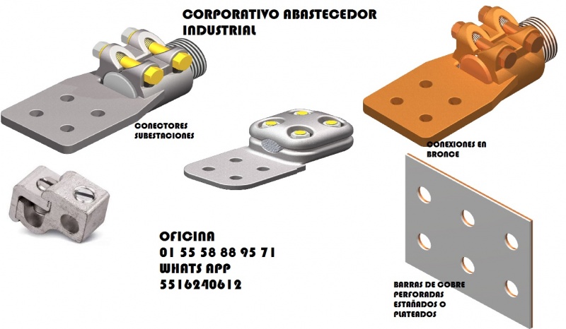 ground bars,barras de cobre con barrenos,barras de conexion de aluminio,barras de conexion en cobre,