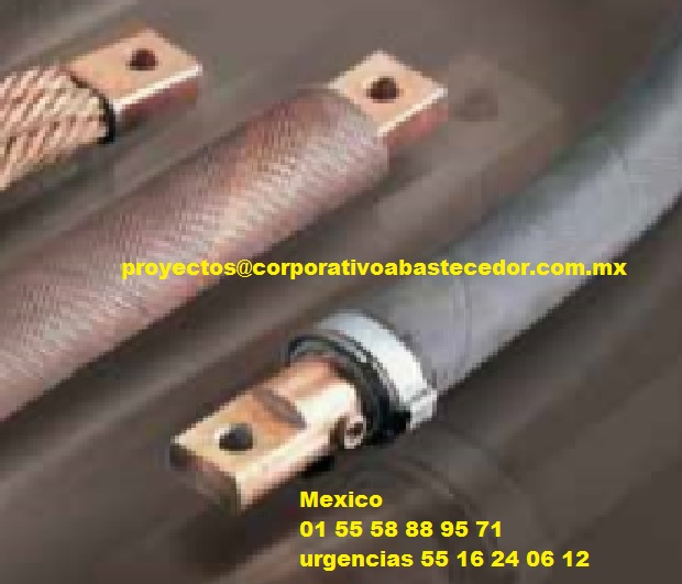 conectores de trenza redonda, cable refrigerante, conector de trencilla de cobre, conexiones para soldadoras