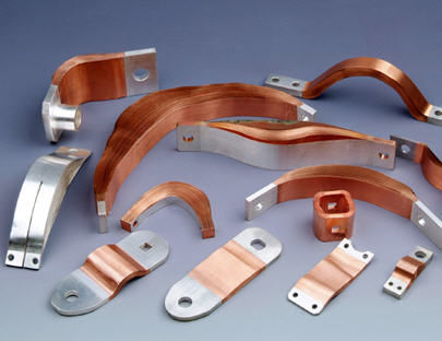 puentes lamiandos, conectores flexibles de lamina, conectores laminados en cobre y aluminio
